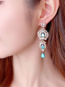Luxury Zircon Tassel Artifact Vinatge Earrings