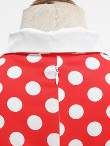 Kids Little Girls' Dress Polka Dots 1950S Vintage Dress