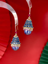 Load image into Gallery viewer, Palace Luxury ear hook Zzircon Pearl Handicraft Earrings