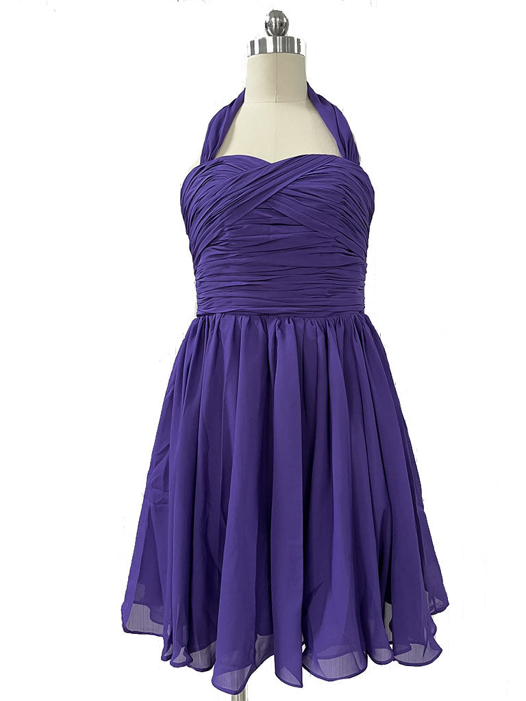 Purple Halter Taylor Swift Same Style 1950S Vintage Dress, Purple / 2XL Purple Halter Taylor Swift Same Style 1950S Vintage Dress, Purple / 2XL