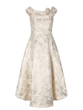 Load image into Gallery viewer, Pink Luxury 3D Rose Jacquard Off The Shoulder 1950s Vintage Party Gown