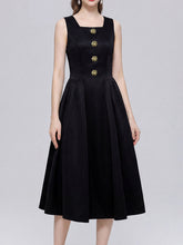 Load image into Gallery viewer, Vintage Audrey Hepburn Style Little Black Dress