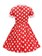 Load image into Gallery viewer, Kids Little Girls' Dress Polka Dots 1950S Vintage Dress