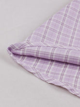 Load image into Gallery viewer, Purple Plaid Square Collar 1950s Swing Dress