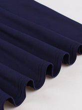 Load image into Gallery viewer, Navy Peter Pan Bowknot 1950s Vintage Dress with Belt