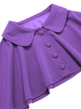 Load image into Gallery viewer, Classic Short Sleeveless 50S Swing Christmas Dress With Cape