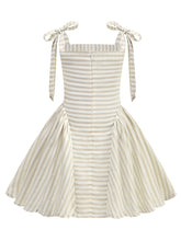 Load image into Gallery viewer, Vintage 1950s Little Girls Pink Stripe Dress with Spaghetti Straps