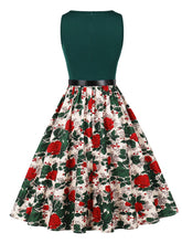 Load image into Gallery viewer, Van Gogh Inspired Sunflower Vintage Swing Dress