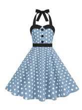 Load image into Gallery viewer, Kids Little Girls' Dress Halter Polka Dots Sleeveless Cotton 1950S Vintage Dress