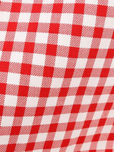 Load image into Gallery viewer, 1950s Vintage Red Gingham One-Shoulder Crop Top and Swing Skirt Two-Piece Set - Retro Picnic Outfit