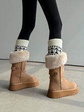 Load image into Gallery viewer, Women‘s Extra-Warm Platform Winter Boots with faux Fur