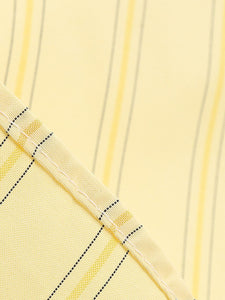 1950S Vertical Stripe Halter Vintage Dress