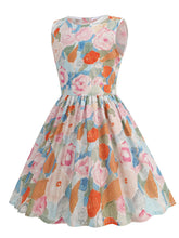 Load image into Gallery viewer, Kids Little Girls' Dress Floral 1950S Vintage Dress