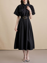 Load image into Gallery viewer, Pink Short Sleeve Classic 1950S Vintage Shirt Dress