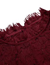 Load image into Gallery viewer, Solid Color Lace High Collar 1960S Bodycon Dress