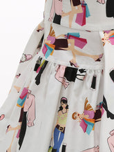 Load image into Gallery viewer, Kids Little Girls' Dress White Floral 1950S Vintage Dress