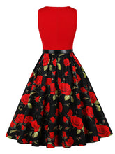 Load image into Gallery viewer, Van Gogh Inspired Sunflower Vintage Swing Dress
