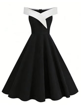 Load image into Gallery viewer, 1950s Vintage Pink Off The Shoulder Swing Dress