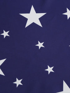 American Flag Stars Stripes Strap 1950S Vintage Dress