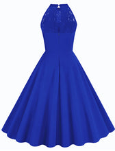 Load image into Gallery viewer, Crew Neck Halter Sleeveless 1950S Vintage Dress