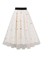 Load image into Gallery viewer, 1950S Daisy High Wasit Pleated Swing Vintage Skirt