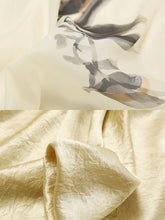 Load image into Gallery viewer, 2PS Silk Printed Sleeveless Top and Gold Metallic Pant Set