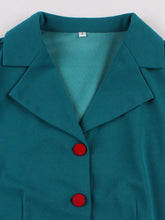 Load image into Gallery viewer, Audrey Hepburn Style Vintage Baby Blue 1950s Cotton Shirt Dress with Pockets