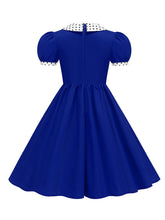 Load image into Gallery viewer, Kids Little Girls' Dress Peter Pan Short Sleeve Cotton 1950S Vintage Dress