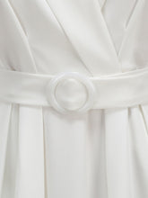Load image into Gallery viewer, 1950s Vintage Audrey Hepburn Style White Swing Dress with Pockets