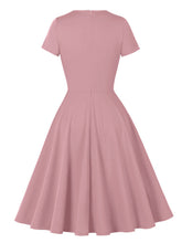 Load image into Gallery viewer, Vintage 1950s Dusty Pink Swing Dress
