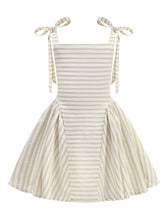 Load image into Gallery viewer, Vintage 1950s Little Girls Pink Stripe Dress with Spaghetti Straps