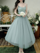 Load image into Gallery viewer, 2PS Mint Green Balletcore Cross Strap Mesh Tutu Dress with Matching Cardigan