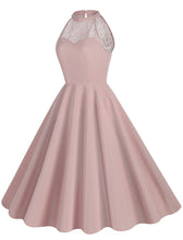 Load image into Gallery viewer, Crew Neck Halter Sleeveless 1950S Vintage Dress