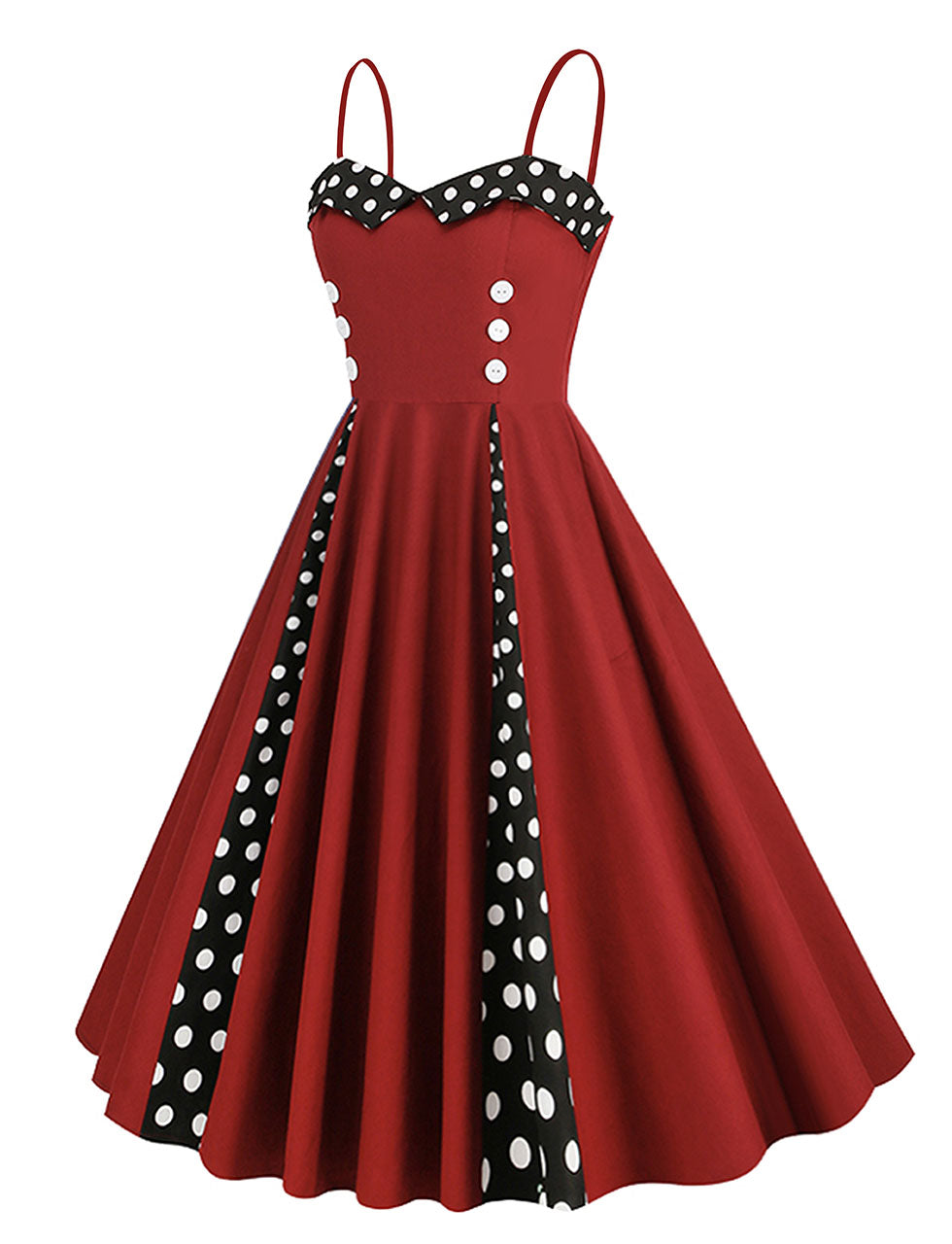 red 1950s swing dress 1950s Red and White Checkered Cotton Swing Dress