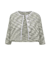 Load image into Gallery viewer, 2PS Grey Retro One Piece Swimsuit with Cropped Jacket Set