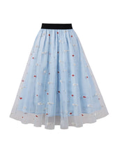 Load image into Gallery viewer, 1950S Daisy High Wasit Pleated Swing Vintage Skirt