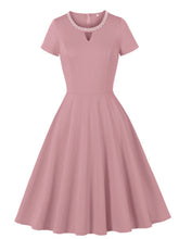 Load image into Gallery viewer, Vintage 1950s Dusty Pink Swing Dress