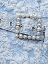 Load image into Gallery viewer, Lavender 3D Rose Vintage Pleated V-Neck Swing Dress