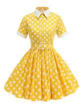 Load image into Gallery viewer, Kids Little Girls&#39; Dress Polka Dots 1950S Vintage Dress