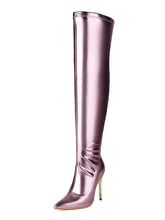 Load image into Gallery viewer, 10CM Pointed Toe High Stiletto Heel Over The Knee Warm Boots