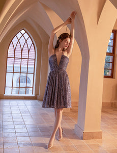 V Neck Strap Gatsby Sequins 1920s Flapper Dress Party Dress