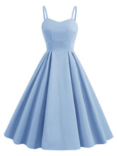 Load image into Gallery viewer, 2PS Baby Blue Peaked Collar Short Sleeve 1950S Coat With Strap Vintage Dress Inspired By Mrs. Maisel