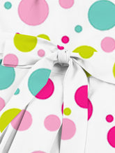 Load image into Gallery viewer, Polka Dots Print  Spaghetti Strap 1950s Vintage Swing Dress