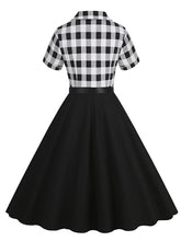 Load image into Gallery viewer, Wine Red Solid Color 1950S Vintage Shirt Swing Dress