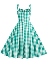 Load image into Gallery viewer, Pink And White Plaid Strap Classis Style Barbie Same Style 1950S Vintage Dress Set