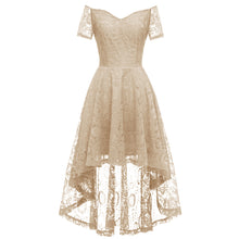 Load image into Gallery viewer, Autumn Lace Off Shoulder 50s Party Dress