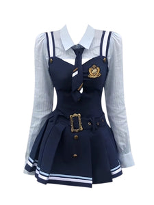 2PS Vintage Navy Dress and Hat Set Inspired by Zootopia‘s Judy Hopps