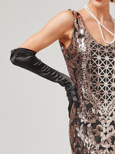 Load image into Gallery viewer, Gold 1920S Sequined Fringe Flapper Maxi Dress