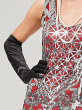 Load image into Gallery viewer, Gold 1920S Sequined Fringe Flapper Maxi Dress