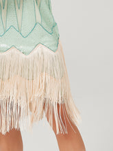 Load image into Gallery viewer, Deep V Neck Sequined Beaded Tassels 1920S Gatsby Dress